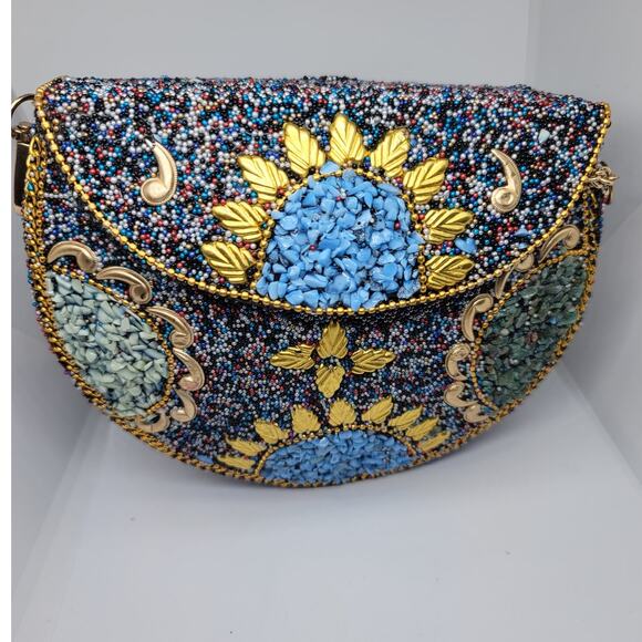 Ramla Blue Mosaic Bag